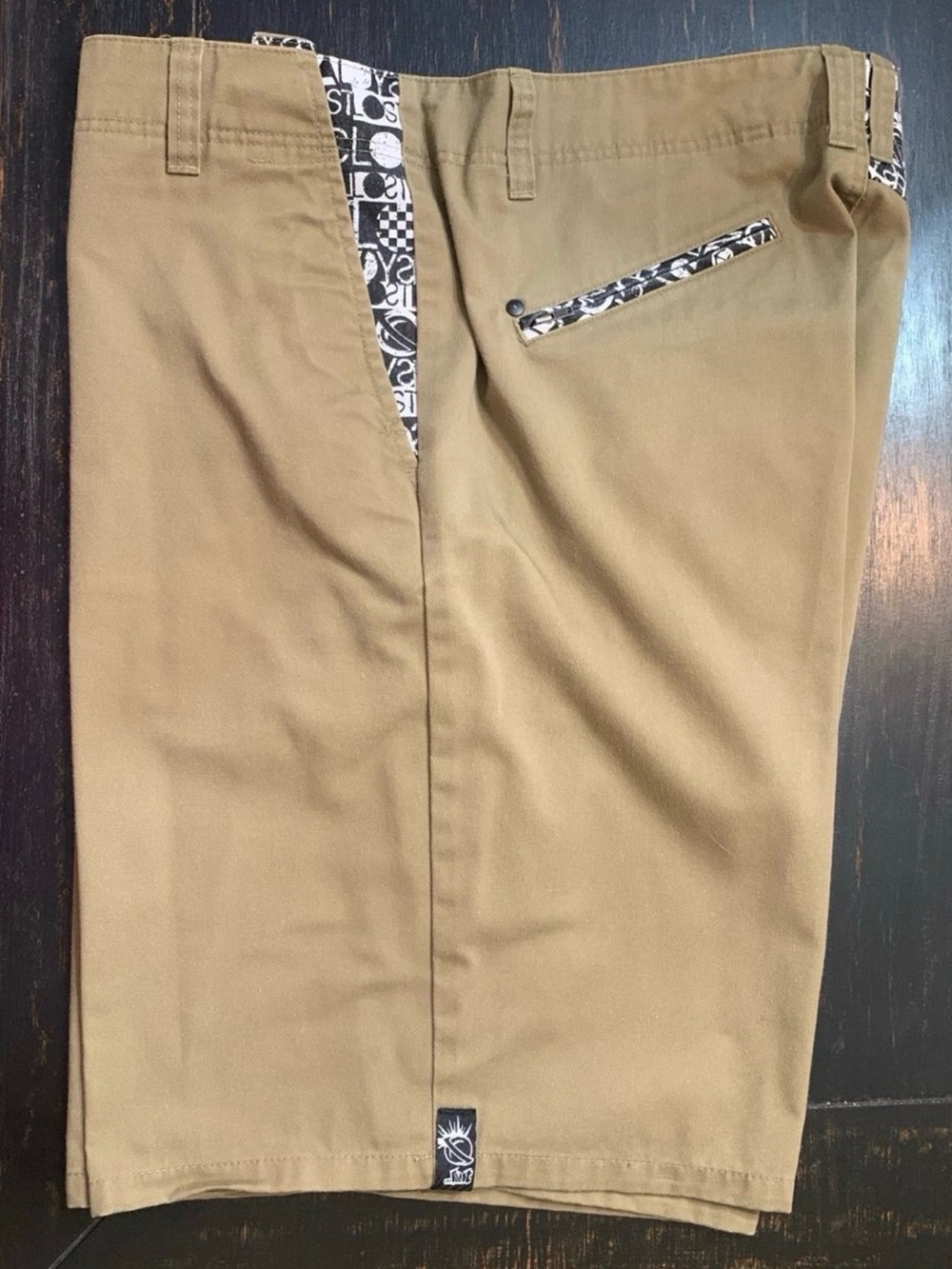 Vintage Lost enterprise/ Mayhem Chino khaki Shorts black/White Pattern Men’s 42